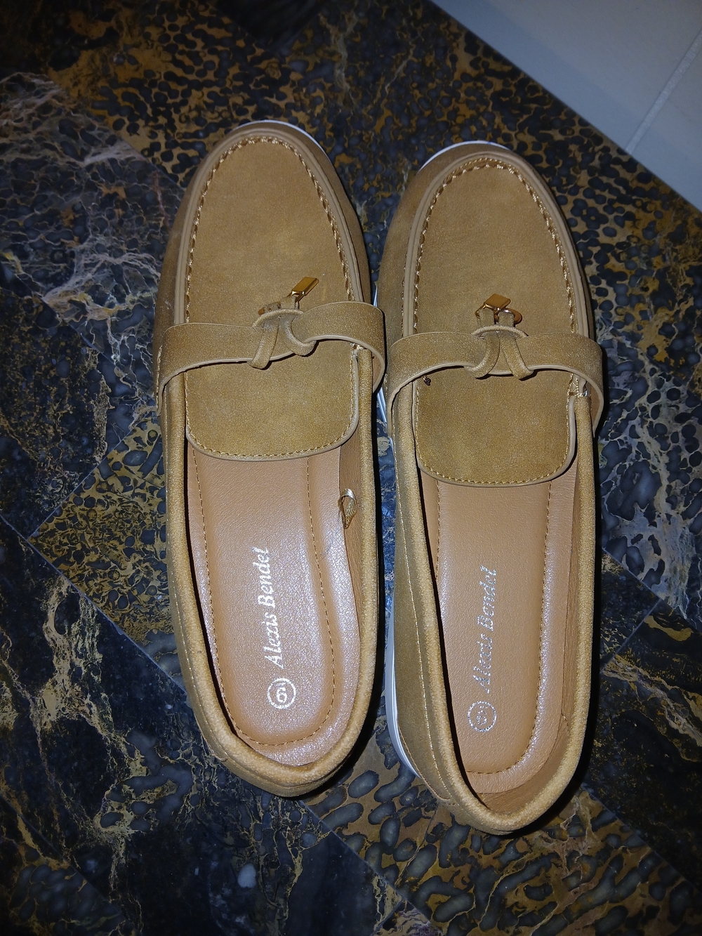 Women's Tan Suede Loafers